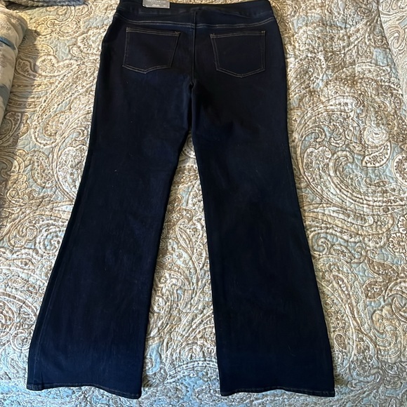 Chicos Classic Blue Pull on Slim Boot Jeans - Picture 3 of 5